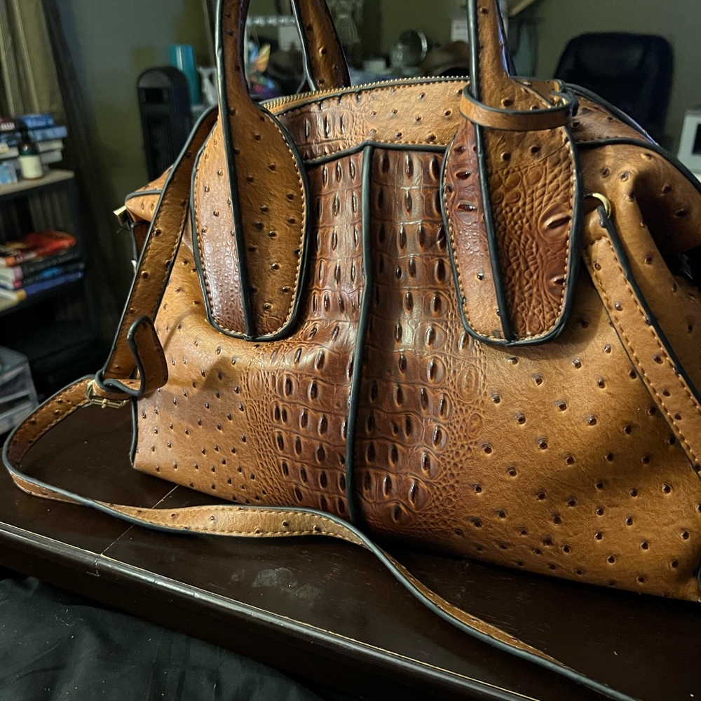 Elegant Brown Satchel Bag
